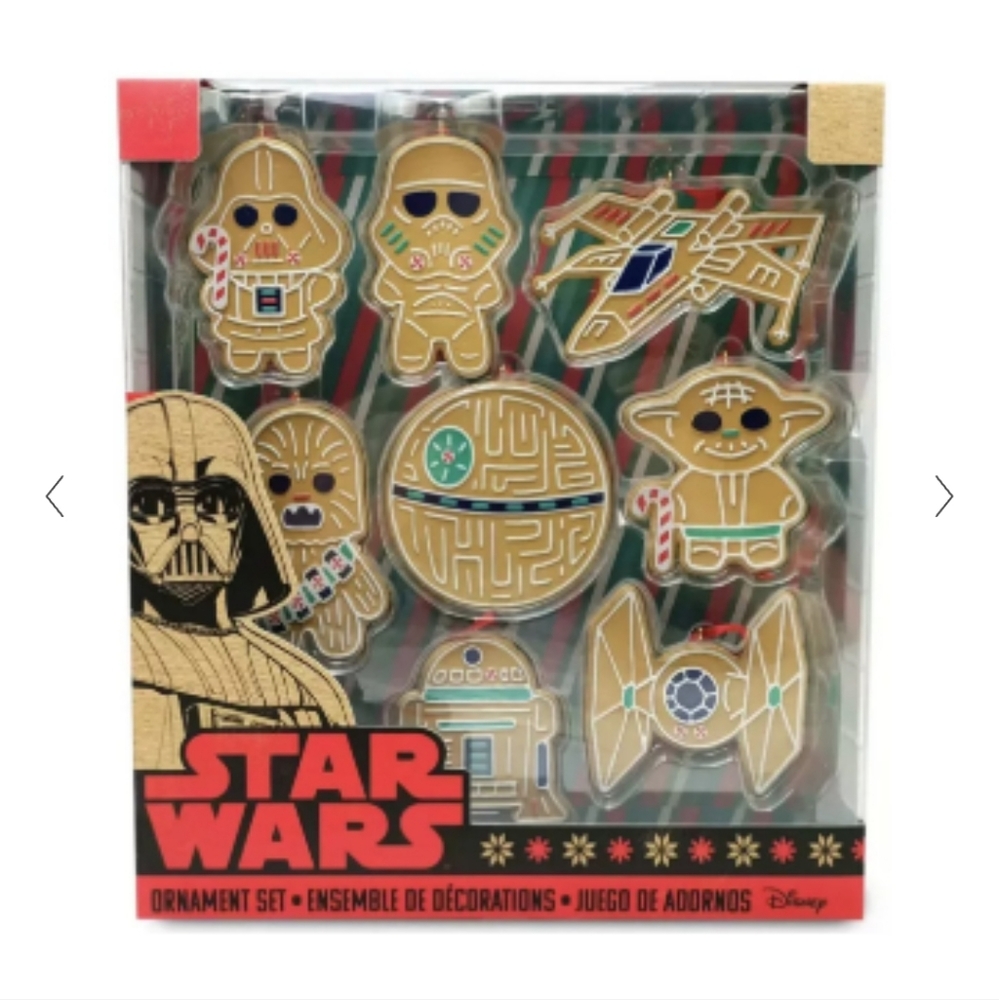 Star Wars Gingerbread Cookie Design Christmas Ornament of 8 Set